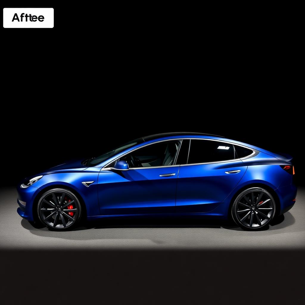 Car after professional vinyl wrap installation in Eastern CT