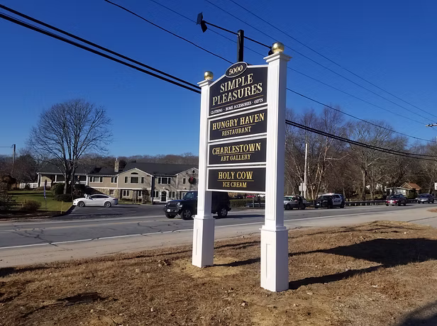 Pylon sign installation